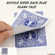 Kép 2/2 - Bicycle Blue Blank Face kártya