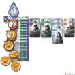 Kép 3/4 - Nidavellir - Játékostábla, egy játékos kártyái, pénzérméi
