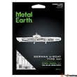 Kép 2/2 - Metal Earth Német U-Boat XXI hajó - lézervágott acél makettező szett