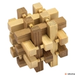 Kép 2/2 - Logs mini Professor Puzzle bambusz ördöglakat