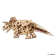 Kép 2/4 - UGEARS Triceratopsz - mechanikus modell hátulról
