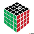 Kép 1/2 - V-Cube 4x4 versenykocka, egyenes, fehér