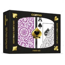 COPAG 1546 PKJ dupla póker lila/szürke UNIQUE kártya