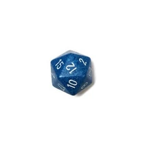 d20 kocka, nagy, foltos, water