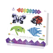 Creagami -3D origami készlet, Alap készlet 4 modellel (kicsi)