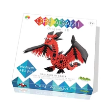 Creagami -3D origami készlet, Sárkány (közepes)