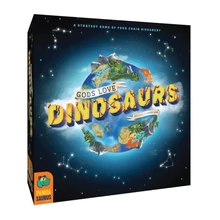 Gods Love Dinosaurs társasjáték borító