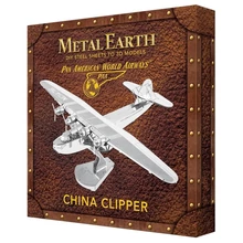 Metal Earth China Clipper repülőgép, dobozos