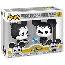 Funko Pop! 2-Pack: Disney - Plane Crazy Mickey &amp; Minnie Mouse (Special Edition) Vinyl Figures