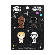 FUNKO POP 4PK PIN SET: STAR WARS - LUKE CHEWY DARTH STORM TR