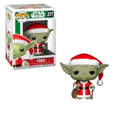 Funko POP! Bobble Star Wars - Holiday Santa Yoda figura #277