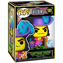 Funko POP! Disney: Villains - Captain Hook (Blacklight) figura #1081