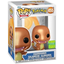 Funko Pop! Games: Pokemon - Charmander Salameche - Glumanda (Metallic) (Convention Limited Edition) #455 Vinyl Figure #455