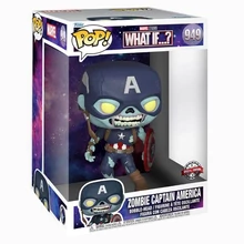 Funko Pop! Jumbo Marvel: What If...? S2 - Zombie Captain America (Special Edition) #949 Bobble-Head Vinyl Figure (10&quot;)