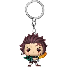 Funko POP! Keychain: Demon Slayer - Tanjiro (Sun Breathing)