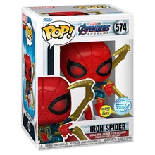 Funko Pop! Marvel: Avengers Endgame - Iron Spider (with Gauntlet) (Glows in the Dark) (Special Edition) #574 Bobble-Head Vinyl Figure