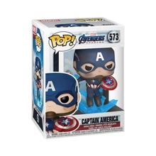 POP Marvel: Endgame- Capt A w/BrokenShield&amp;Mjolnir