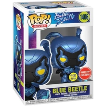 Funko POP! Movies: Blue Beetle - Blue Beetle (Glows in the Dark) (Gamestop Exclusive) figura #1406