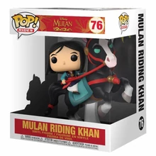 Funko Pop! Rides (Deluxe): Disney Mulan - Mulan Riding Khan #76 Vinyl Figure