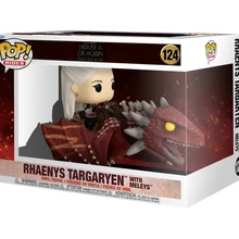 Funko POP! Rides: House of the Dragon - Rhaenys Targaryen with Meleys figura #124