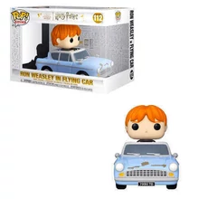 Funko Pop! Rides Super Deluxe: Harry Potter Chamber of Secrets Anniversary 20th - Ron Weasley in Flying Car #112 Vinyl Figure