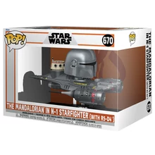 Funko POP! Rides: The Mandalorian in N-1 Starfighter figura #670