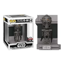 Funko Pop! Star Wars Deluxe: Bounty Hunters Collection - IG-88 (Metallic) (Special Edition) #438 Bobble-Head Vinyl Figure