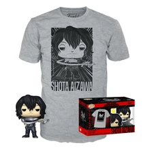 Funko POP! &amp; TEE - My Hero Academia - Shota Aizawa figura és póló (L)