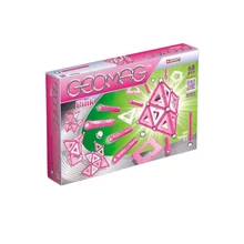 Geomag mágneses építőjáték - Panelek pink, 68 db-os