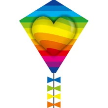 Eddy Rainbow Heart 50 cm sárkány