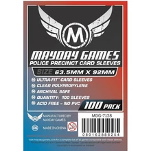 Mayday Games  Egyedi &quot;Police Precinct&quot; kártyavédő 63,5 x 92 mm (100 db-os csomag)