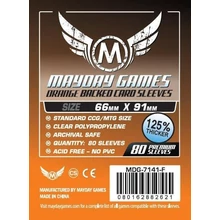 Mayday Games Kártyavédő kártyajátékokhoz (80 db-os csomag) 66 x 91 mm (narancs hátlap)