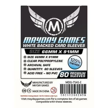 Mayday Games Kártyavédő kártyajátékokhoz (80 db-os csomag) 63.5 x 88 mm (fehér hátlap)