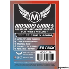 Mayday Games Prémium Egyedi &quot;Police Precinct&quot; kártyavédő 63,5 x 92 mm (50 db-os csomag)