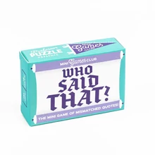 PP Matchbox kártyajáték- Who said that ?, angol