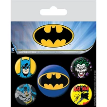 Batman (Retro) - Táska kitűző szett