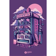 Ilustrata (RETRO VENDING MACHINE) maxi poszter