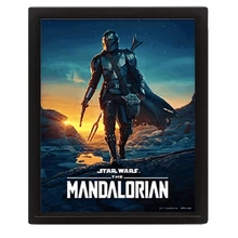 STAR WARS: THE MANDALORIAN (NIGHTFALL) - FRAMED