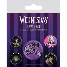 Wednesday (Nevermore) - Táska kitűző szett