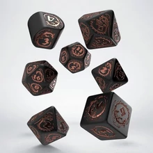 Dragons Modern fekete és bronz - dobókocka készlet