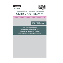 Sleeve Kings egyedi Roxforti csata nagy kártyákhoz való kártyavédő (110 darabos csomag) 76x102 mm