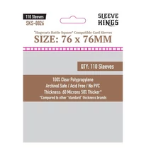 Sleeve Kings egyedi Roxforti csata négyzet kártyákhoz való kártyavédő (110 darabos csomag) 76x76 mm