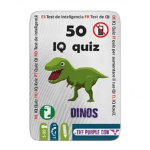 PC 50 IQ kvíz: dinoszauruszok - foglalkoztató kártyák borító