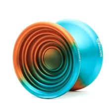 YoYoFactory Bullseye - Solid Color Orange Teal yo-yo