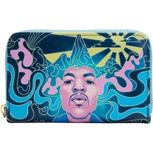 Loungefly Jimi Hendrixes Psychedelic körbe cipzáras pénztárca