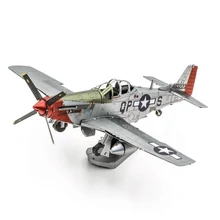 Metal Earth P-51D Mustang Sweet Arlene vadászrepülőgép - lézervágott acél makettező szett