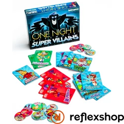 One Night Ultimate: Super Villains kártyajáték, angol nyelvű 