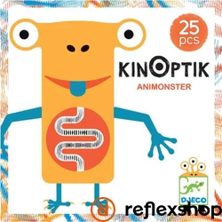 Djeco - Optikai puzzle - Kinoptik Animonster - 26 dbos