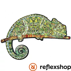 Rejtőzködő kaméleon fa puzzle | Kirakva