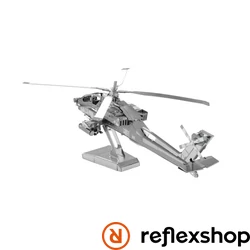 Metal Earth Boeing AH-64 Apache helikopter - lézervágott acél makettező szett